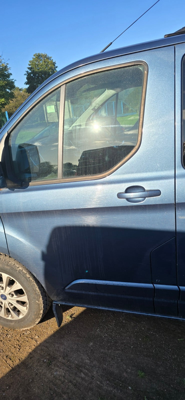 Ford Transit Custom 2.0 Diesel 2021 Front Left Door Bare Blue Warranty A420 - Image 2