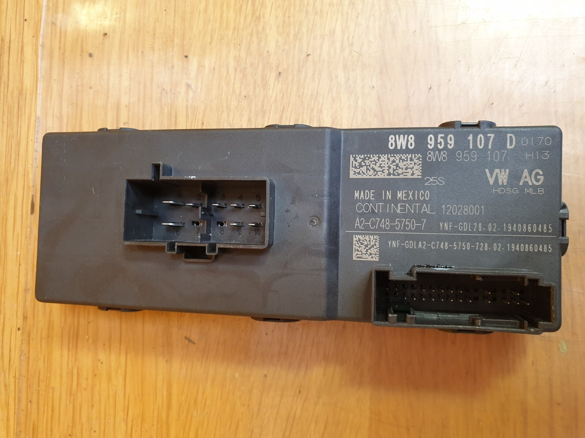 2019 Audi Q5 FY Tailgate Boot Lid Control Module 8W8959107D Warranty A168 - Image 2