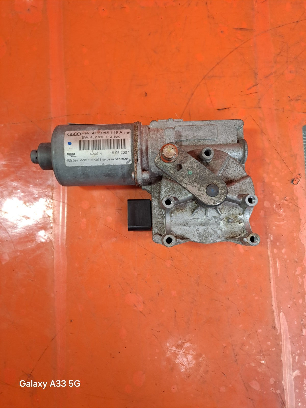 ✅2007 AUDI Q7 4L 3.0D FRONT WINDSCREEN WIPER MOTOR 4L2955119A + WARRANTY A295 - Image 6