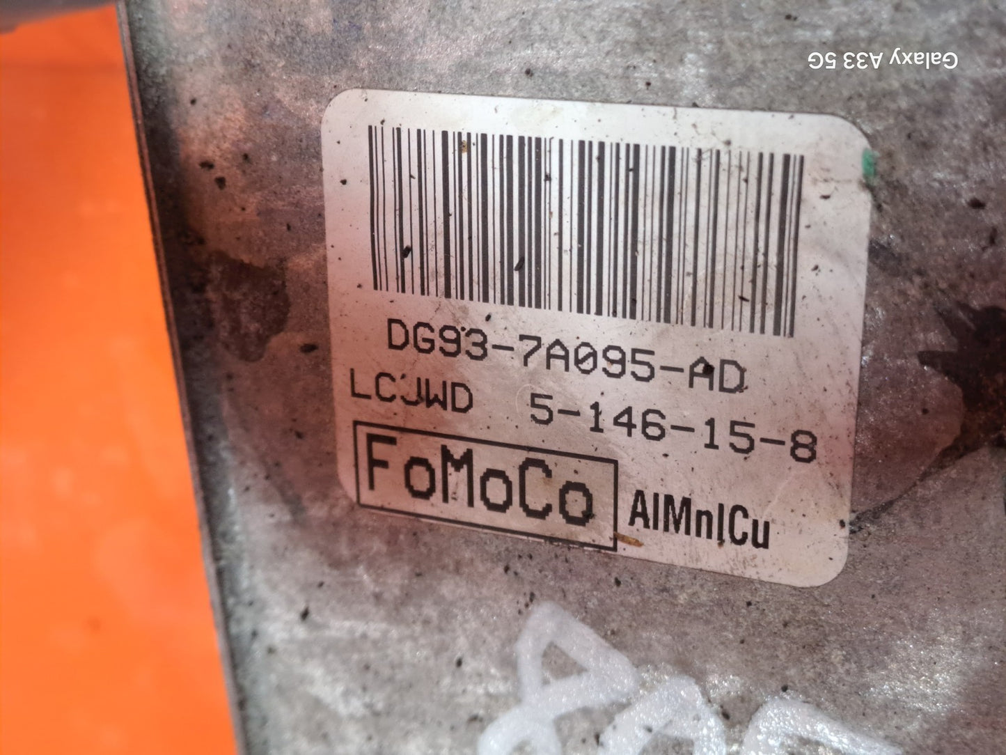 ✅FORD MONDEO TITANIUM 2.0 DIESEL 2015 GEARBOX OIL COOLER DG937A095AD A308 - Image 4
