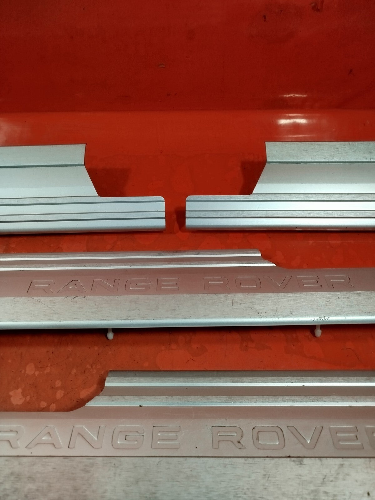 ✅2011 LAND ROVER RANGE ROVER L322 DOOR SILL KICK PLATES FULL SET of 4 - Image 4