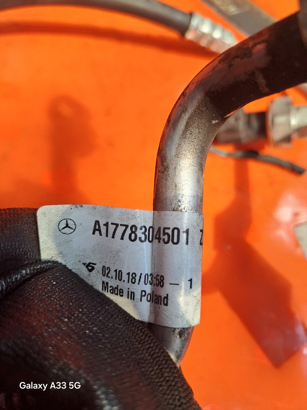 ✅MERCEDES A180D SPORT W177 1.5 DIESEL 2018 A/C AIR CON HOSE PIPES A1778304501 - Image 8