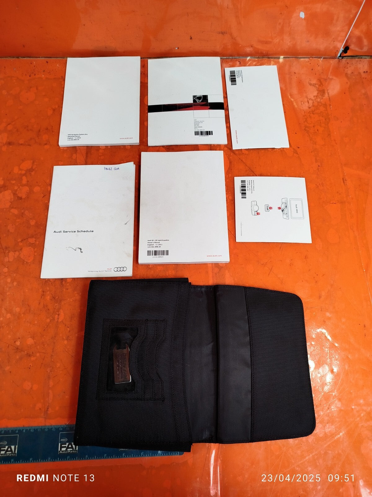 ✅AUDI Q5 S LINE 2.0 PETROL 2012 OWNERS MANUAL HANDBOOK Warranty A276 - Image 2