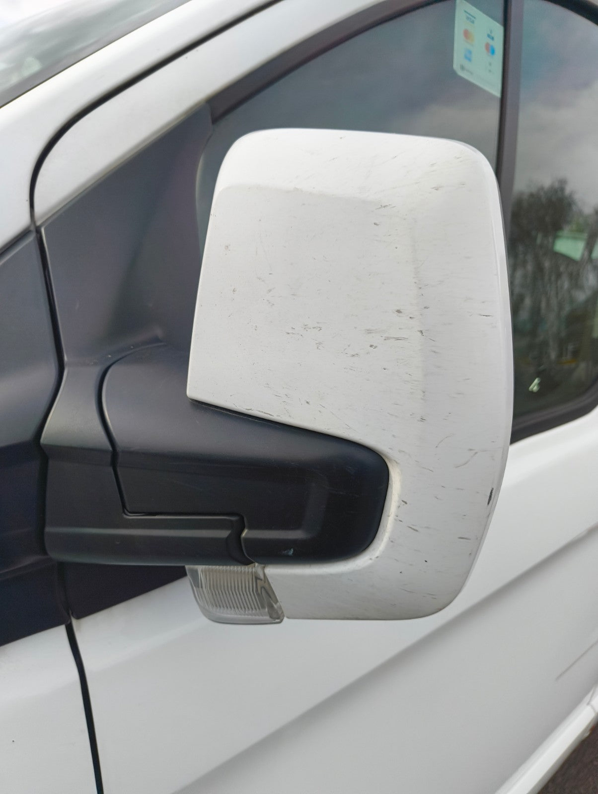 ✅Ford Tourneo Custom 2.2 Diesel 2015 Front Left Wing Mirror Power Fold White - Image 1