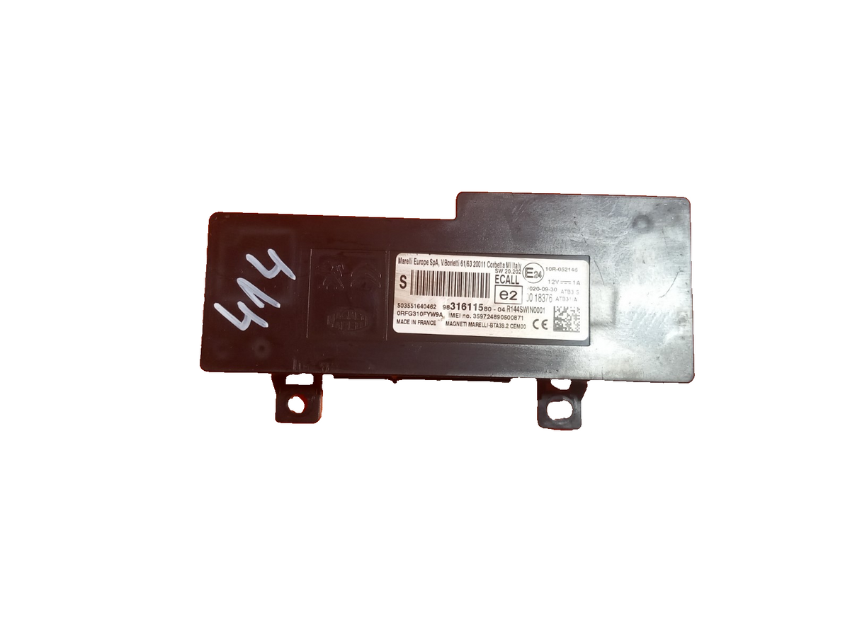 Vauxhall Combo MK4 1.5 Diesel 2020 Bluetooth Control Module 9831611580 A414 - Image 1