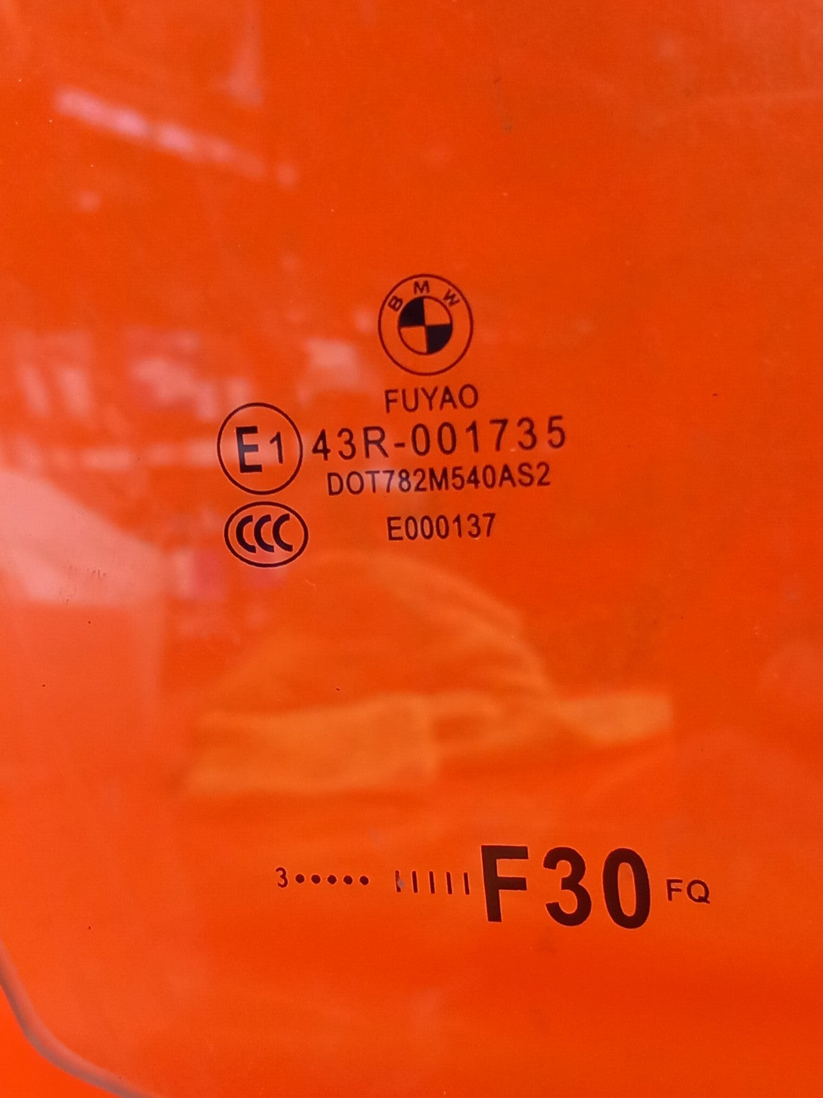 2013 BMW 3 Series F30 Xdrive M Sport Front Right Door Window Glass 782M540 A395 - Image 4