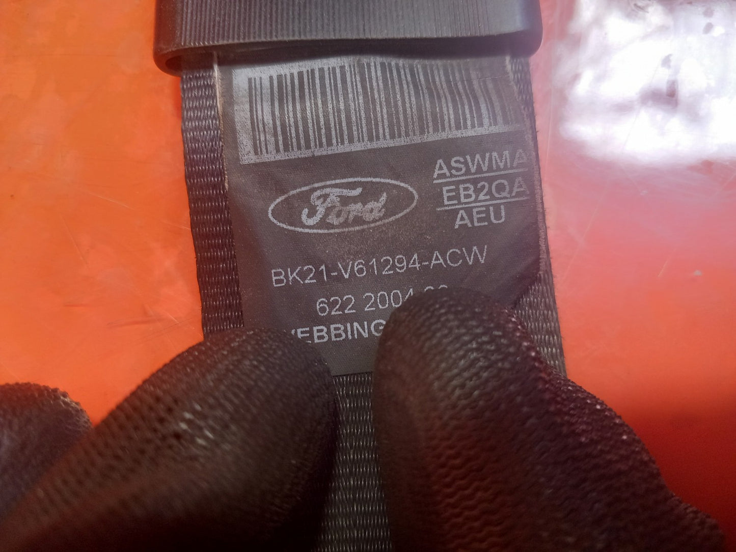 Ford Transit Custom 2.0 Diesel 2019 Front Right Seat Belt BK21V61294ACW Warranty - Image 8