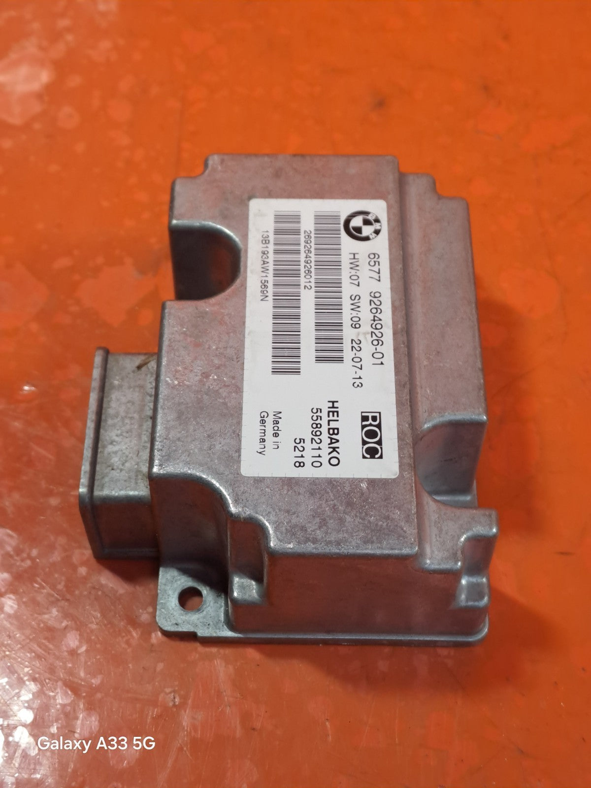 ✅2013 BMW 1 SERIES E88 ROLLOVER CONTROL MODULE 9264926 + WARRANTY A348 - Image 4