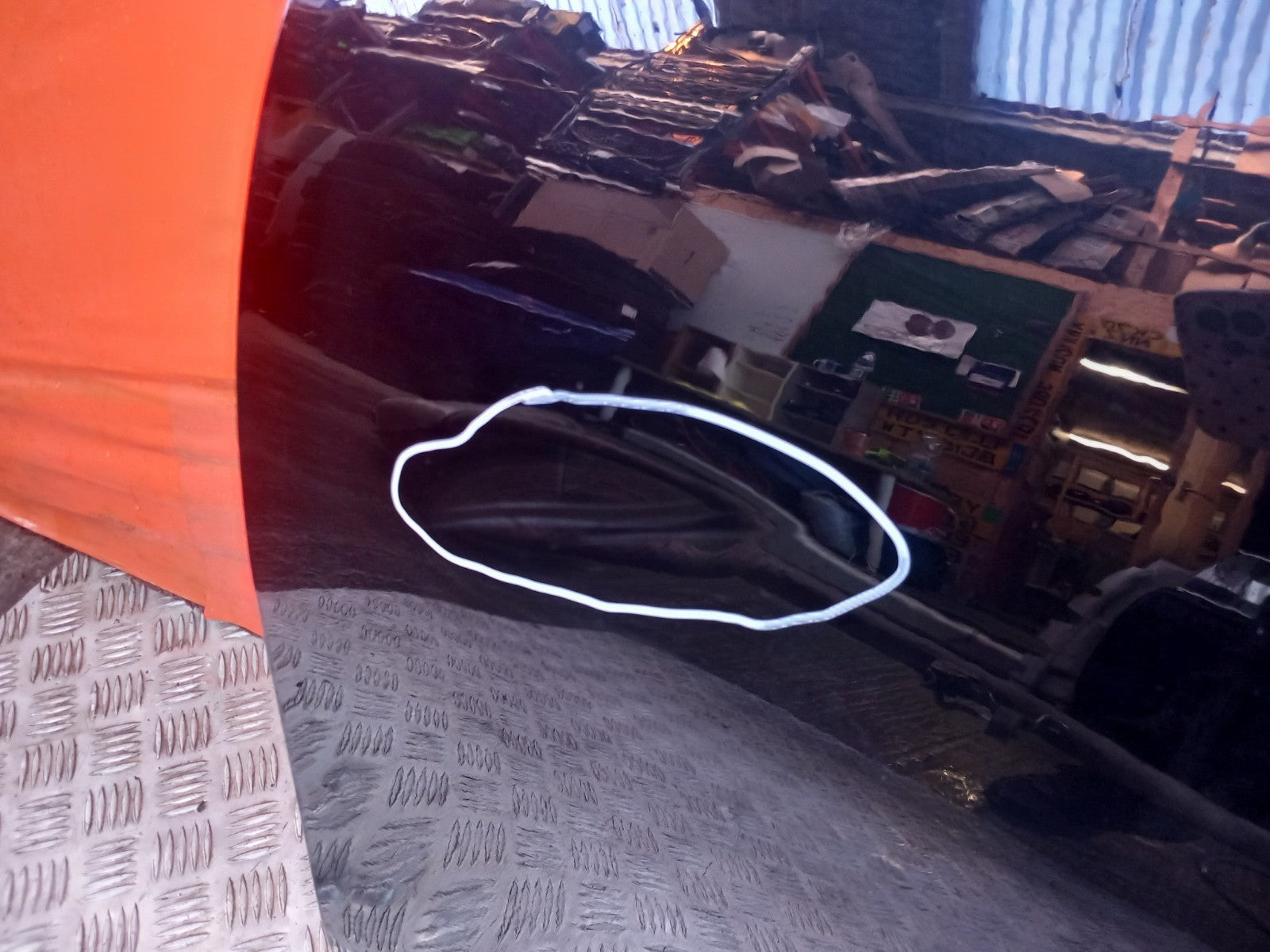 Mercedes W177 A180 Sport 1.5 Diesel 2019 Front Left Door Bare Black Dent A382 - Image 4