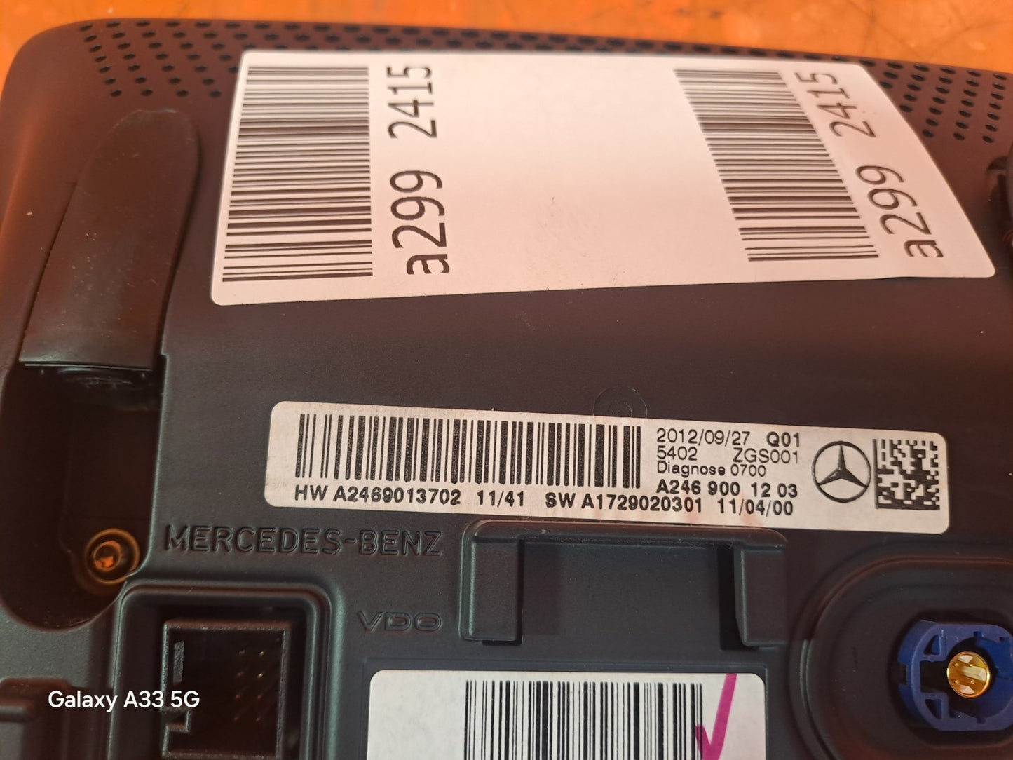 ✅2012 MERCEDES B CLASS W246 MULTIFUNCTION DISPLAY SCREEN A2469001203 + WARRANTY - Image 11