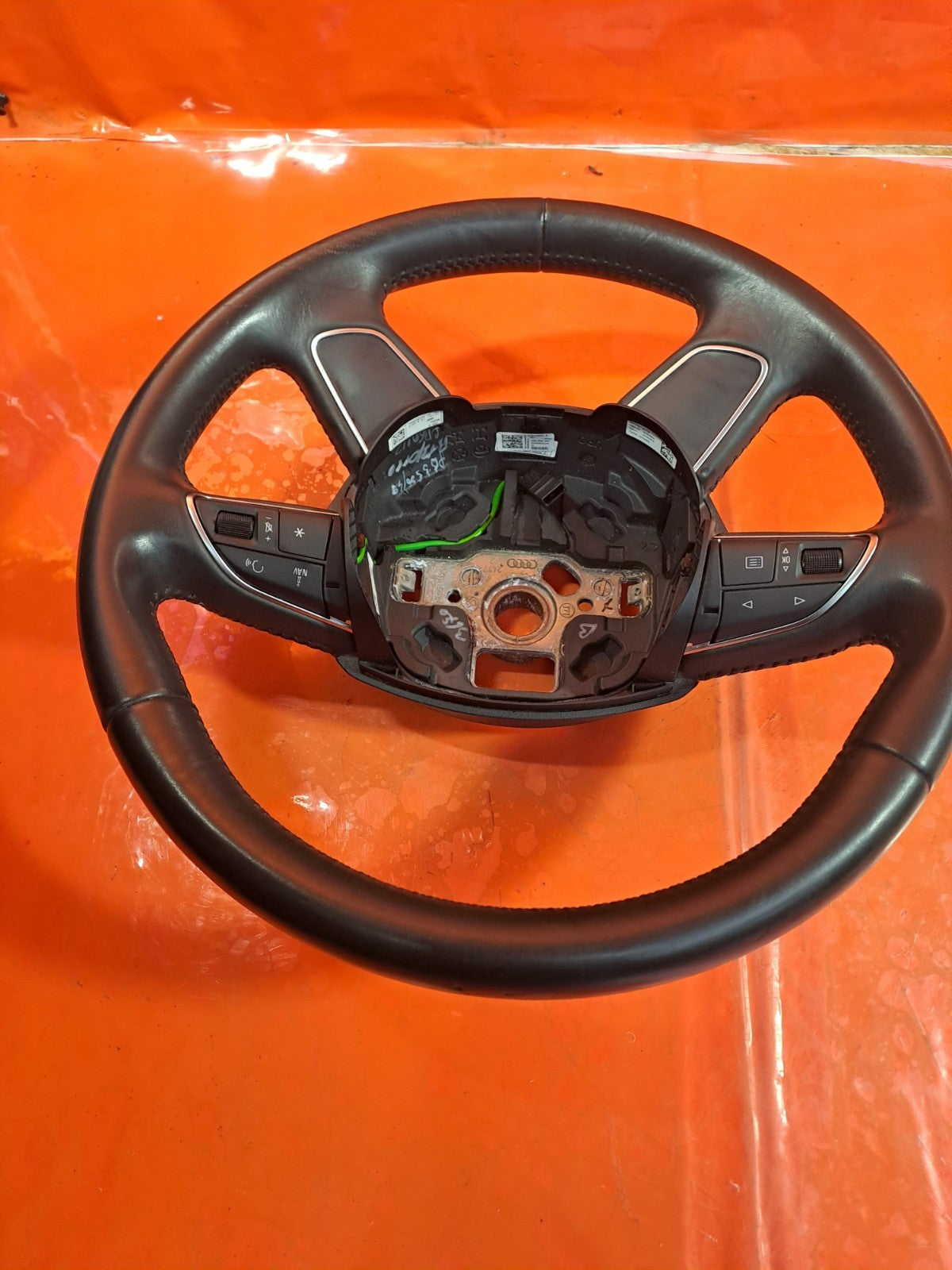 ✅AUDI A3 1.6 DIESEL 2013 MULTIFUNCTION LEATHER STEERING WHEEL 8U0419091B A338 - Image 8