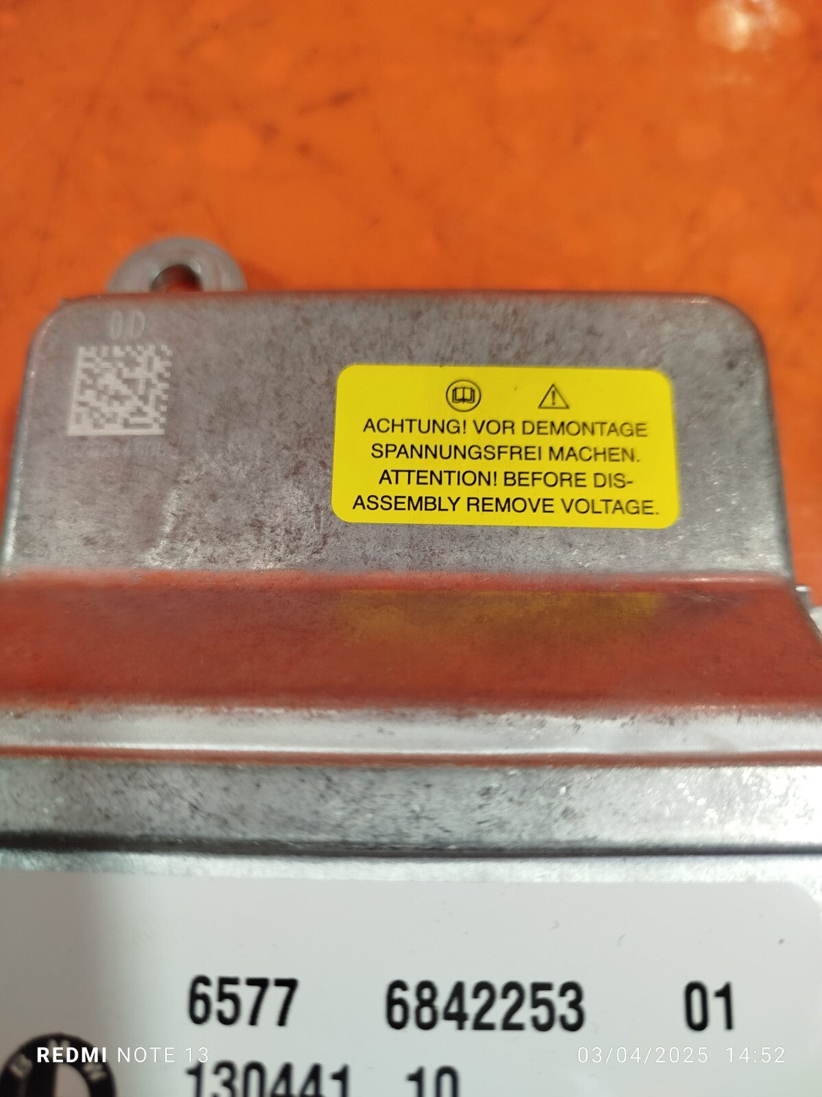✅BMW F45 216D 1.5 DIESEL 2017 ARBAG CONTROL MODULE ECU 6818812 Warranty A231 - Image 7