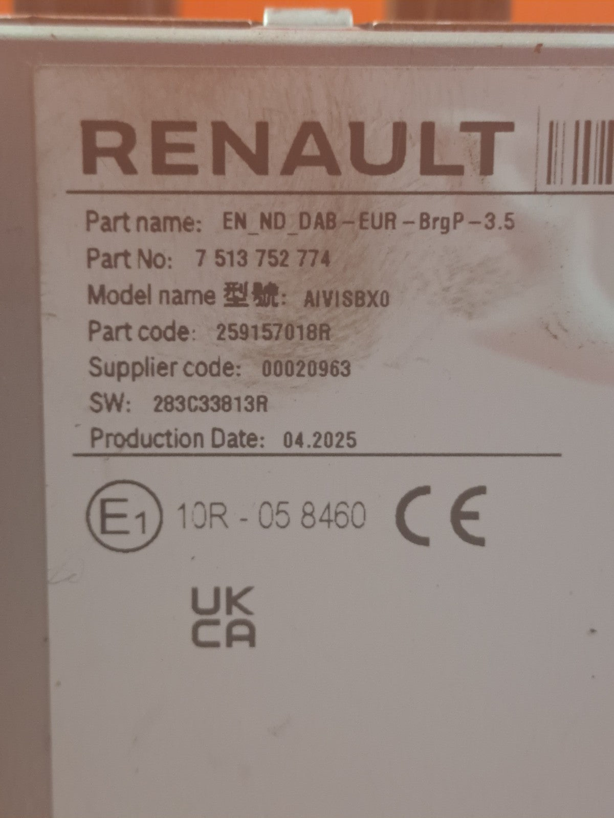 ✅2025 RENAULT CLIO V B7 MULTIMEDIA HEAD UNIT 259157018R + WARRANTY A331 - Image 12