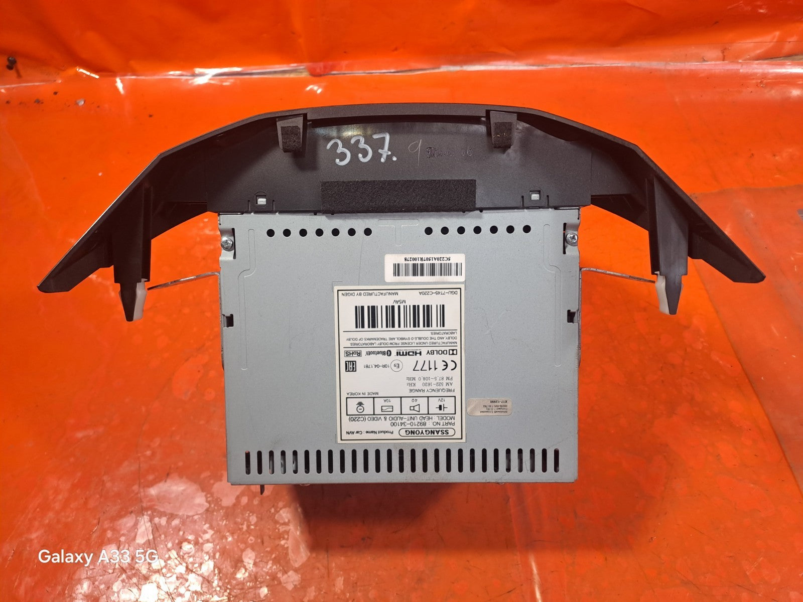 ✅SSANGYONG KORANDO 2.2 DIESEL 2015 SAT NAV MEDIA HEAD UNIT 89210-34100 Warranty - Image 8