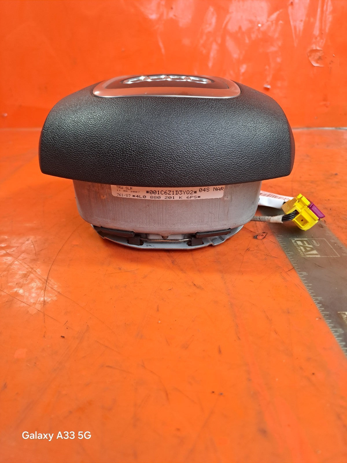 ✅2007 AUDI Q7 4L 3.0D STEERING WHEEL ABAG 4L0880201K + WARRANTY A295 - Image 7