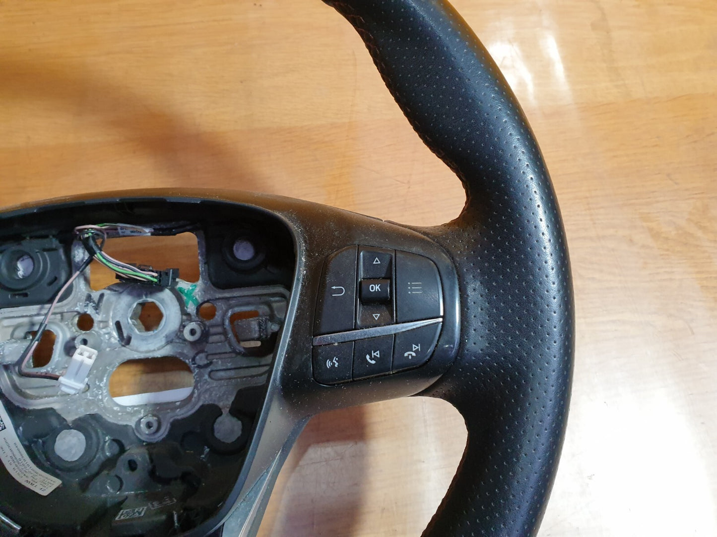 ✅2018 FORD FOCUS MK4 LEATHER STEERING WHEEL JX7J3600GB + WARRANTY A175 - Image 4
