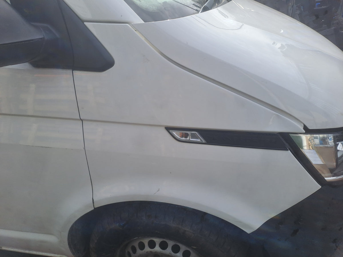 2021 VW Transporter T30 Front Right Wing Fender Panel White B9A Warranty A412 - Image 1