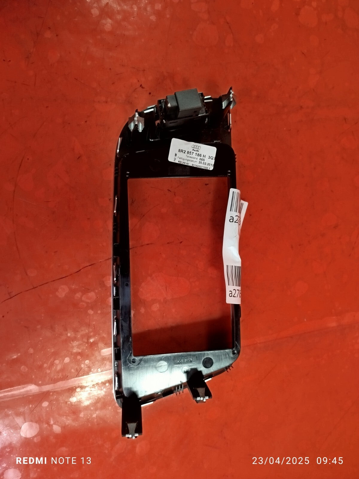 ✅AUDI Q5 S LINE 2.0 PETROL 2012 DASHBOARD DISPLAY SURROUND TRIM 8R2857186H A276 - Image 10