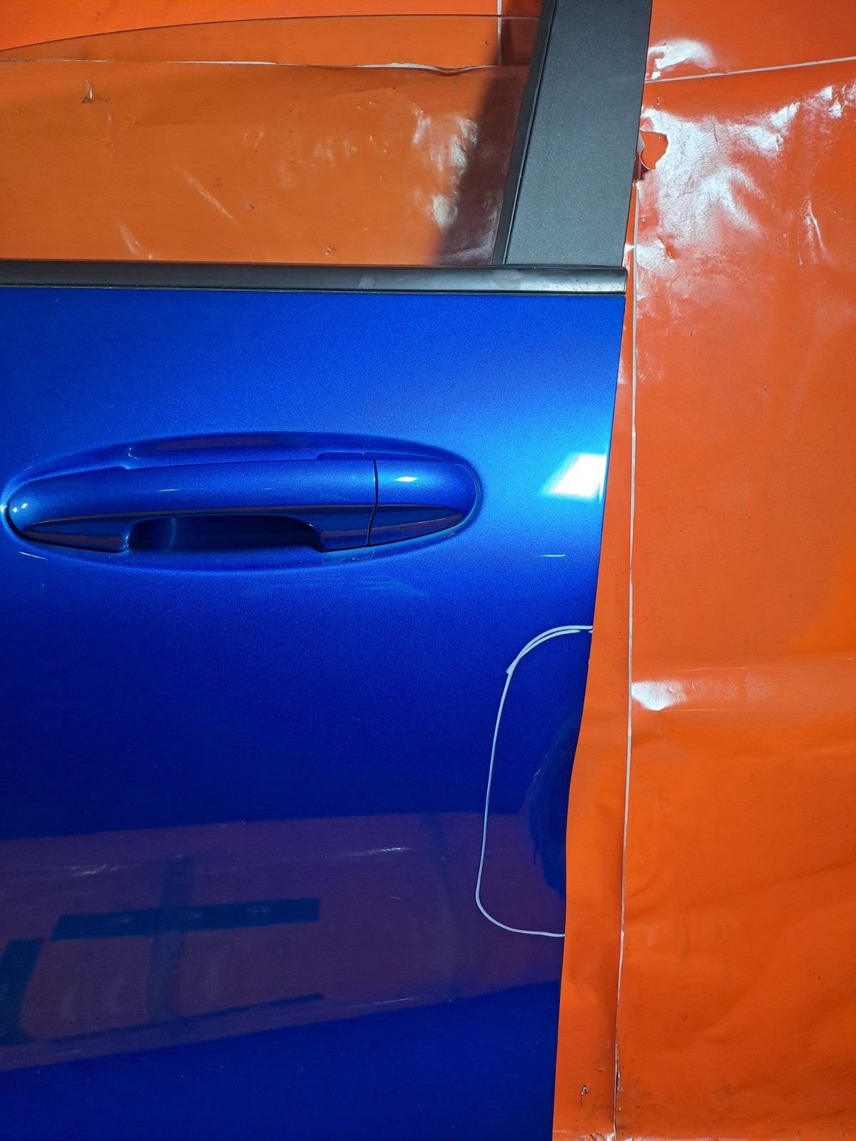 ✅2021 FORD PUMA ST-LINE X 1.0P FRONT LEFT DOOR BLUE dent  - Image 3