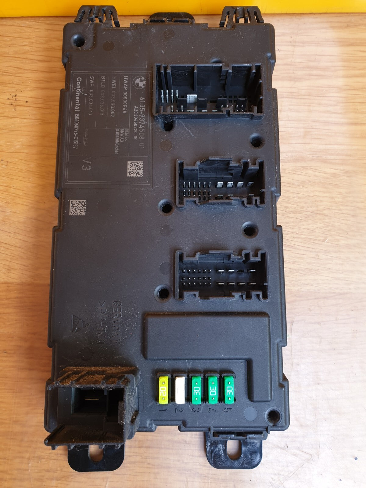 ✅2015 BMW 1 SERIES F20 1.5D REAR BODY CONTROL COMFORT MODULE 9374508 + WARRANTY - Image 1