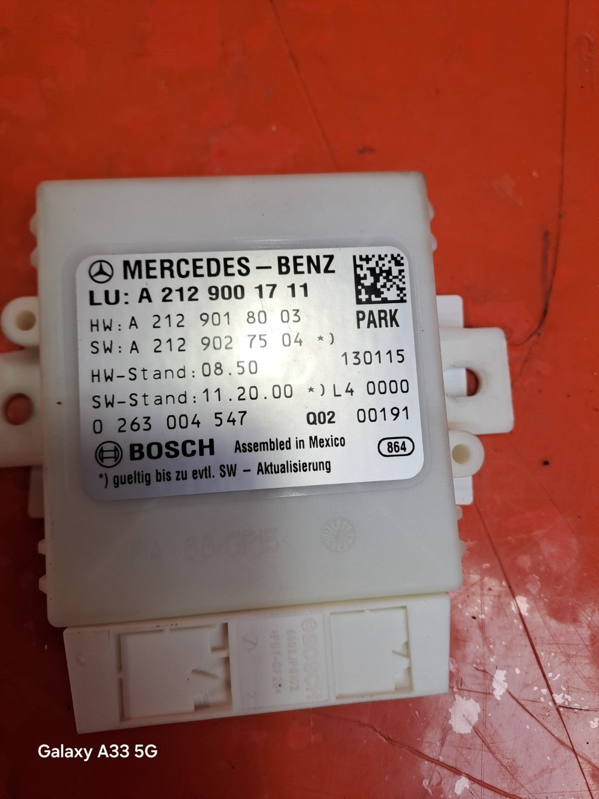 ✅2013 MERCEDES E CLASS W212 PARKING ASSISTANCE CONTROL MODULE A2129001711 A271 - Image 7
