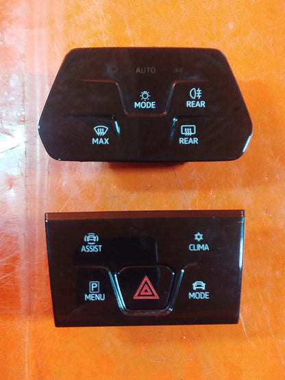 ✅VW GOLF R-LINE MK8 2020 HAZARD WARNING LIGHT SWITCH & HEADLIGHT SWITCH A346 - Image 1