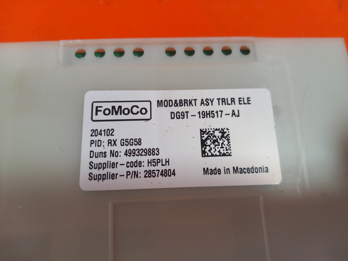 2021 Ford Ranger Wildtrak Trailer Tow Module DG9T-19H517-AJ Warranty A407 - Image 10