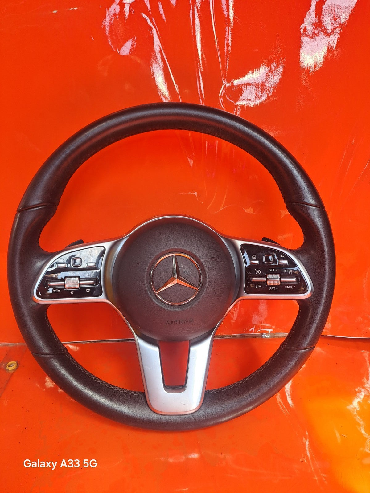 ✅MERCEDES A CLASS W177 2018 STEERING WHEEL & PADDLE SHIFTERS A0004605804 A297 - Image 1