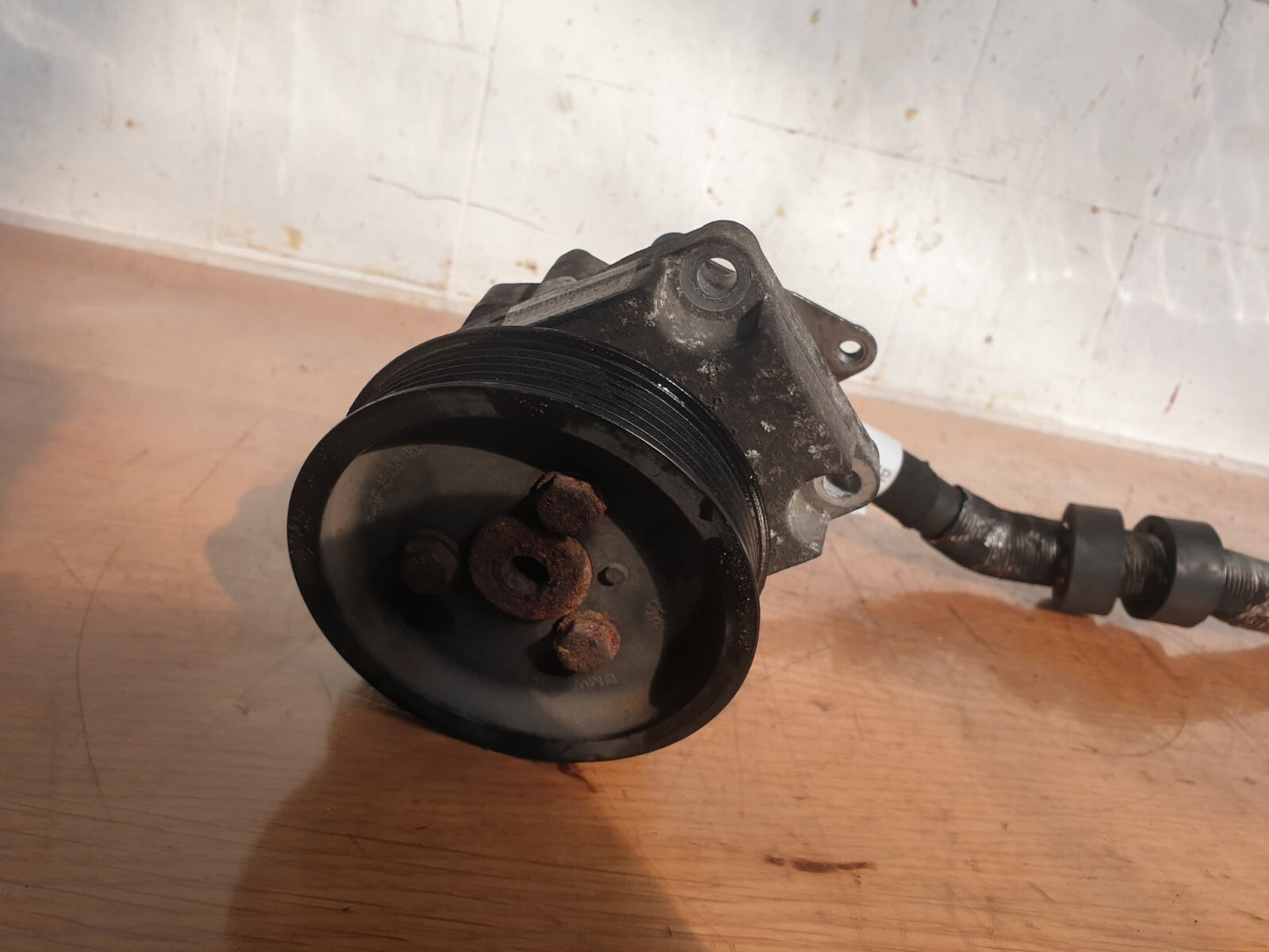 2006 BMW 7 SERIES E66 4.8P POWER STEERING PUMP 7696974 + WARRANTY A208 - Image 5