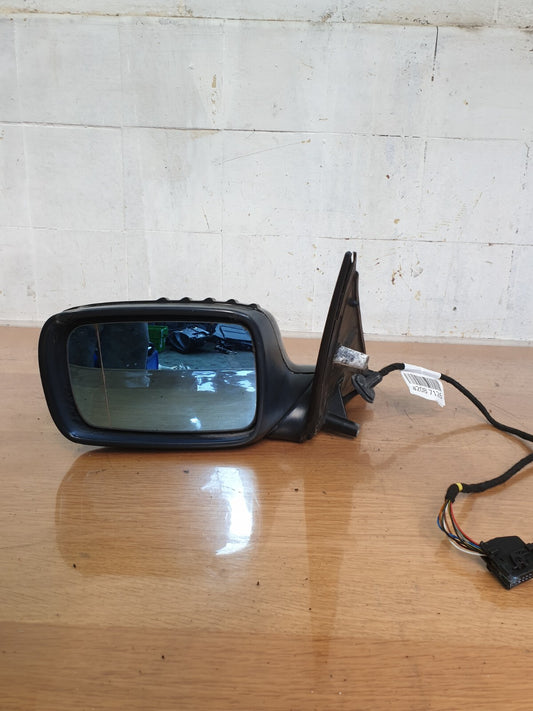 2006 BMW 7 SERIES E66 4.8P FRONT LEFT WING MIRROR BLACK + WARRANTY A208 - Image 1