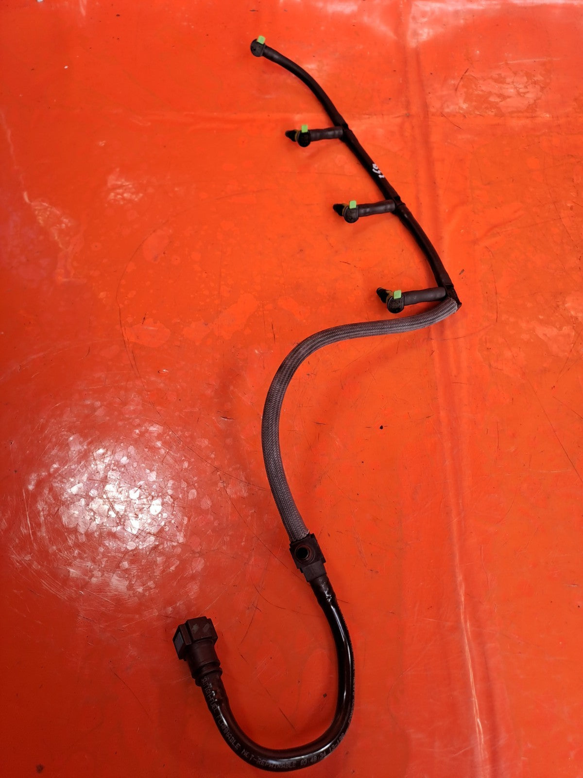 ✅FORD TRANSIT CUSTOM 2.2 DIESEL 2013 FUEL INJECTOR LEAK OFF RETURN PIPES A350 - Image 1