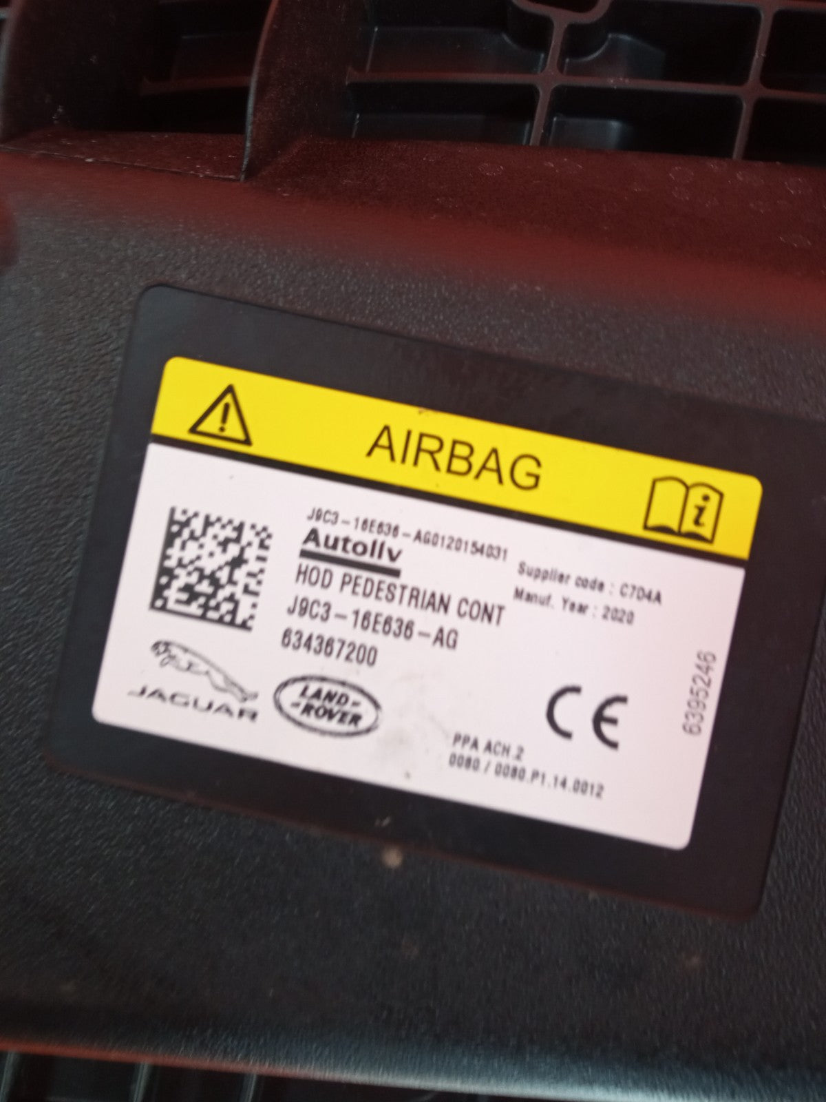 ✅Jaguar I-Pace Ev400 X590 2020 Bonnet Pedestrian Arbag J9C316E636AG Warranty - Image 10
