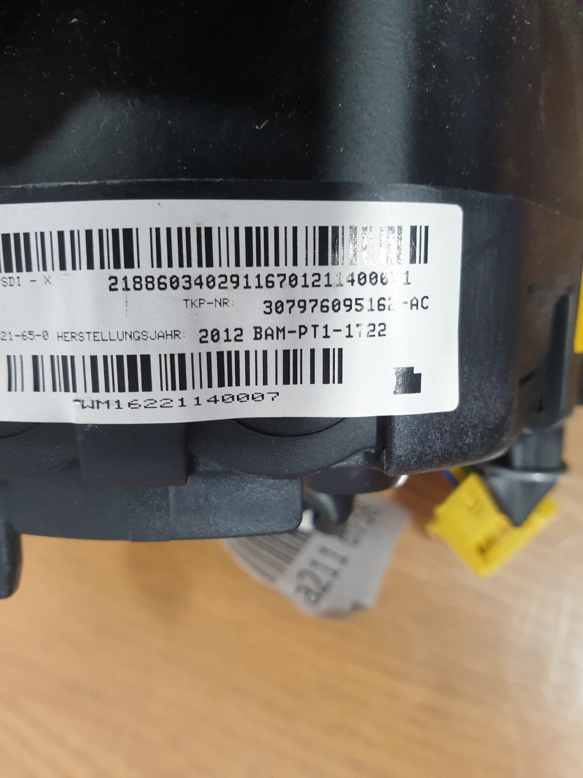 MERCEDES B CLASS W246 1.8 DIESEL 2012 STEERING WHEEL ARBAG 307976095162-AC A211 - Image 5
