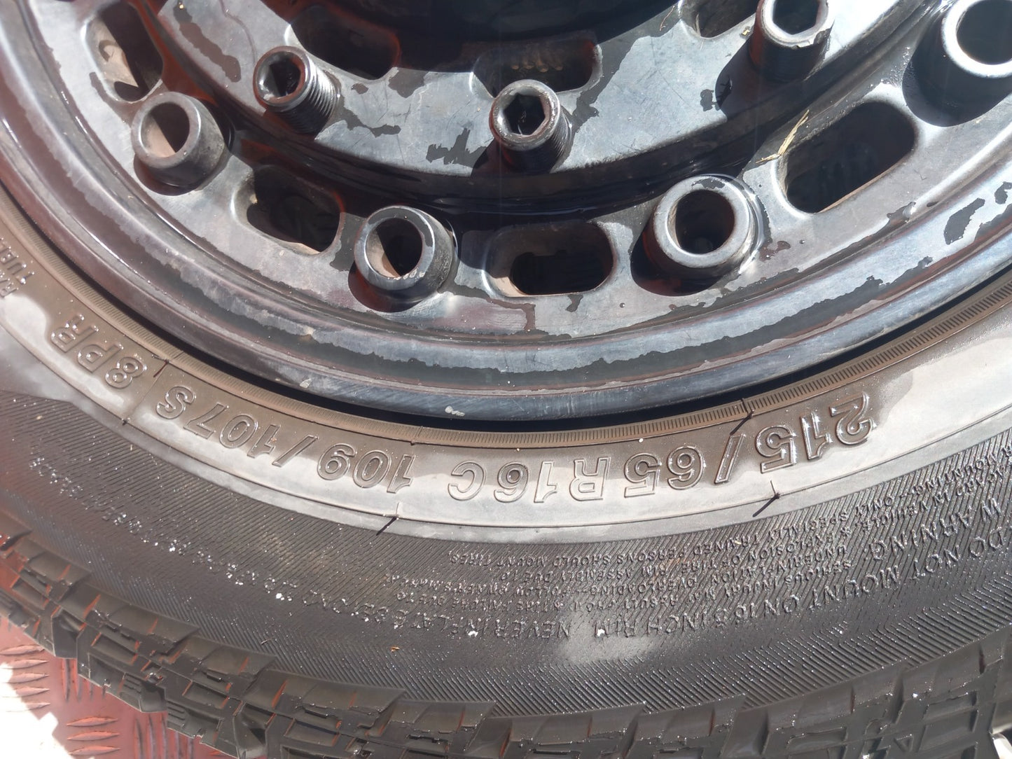 ✅2014 Ford Transit Custom Rogue Alloy Wheel with Tyre 215/65 R16 + Warranty A384 - Image 6