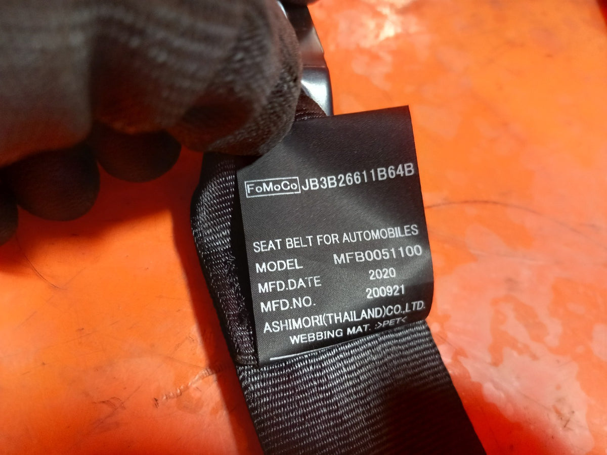 2021 Ford Ranger Wildtrak Rear Centre Seat Belt JB3B-26611B64-B Warranty A418 - Image 10