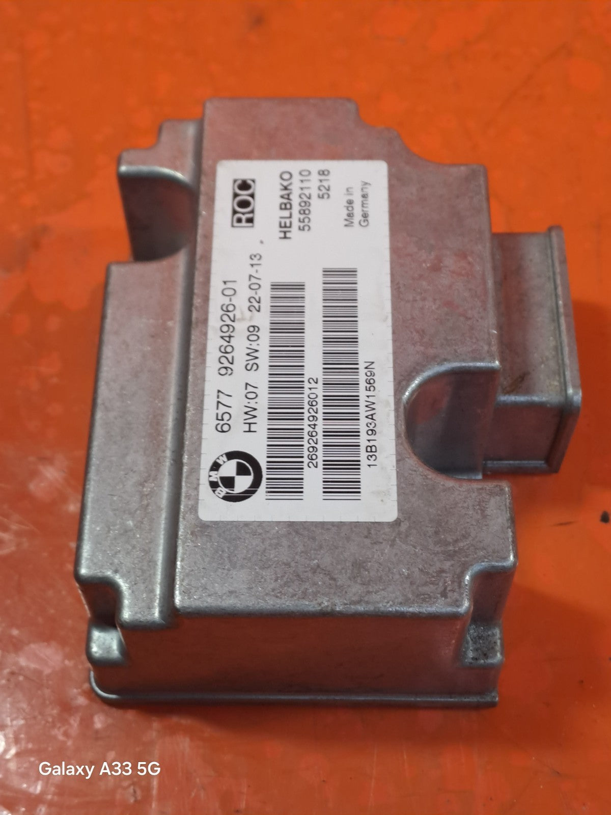 ✅2013 BMW 1 SERIES E88 ROLLOVER CONTROL MODULE 9264926 + WARRANTY A348 - Image 6