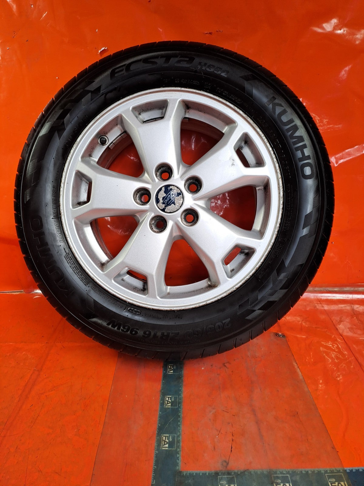 ✅2015 FORD TRANSIT CONNECT V408 ALLOY WHEEL WITH TYRE 205/60 R16 DT11-AC A355 - Image 4
