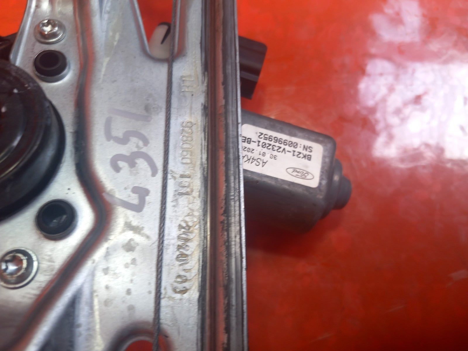 2020 Ford Transit Custom Front Left Window Regulator Motor BK21-V23201-BE A351 - Image 10