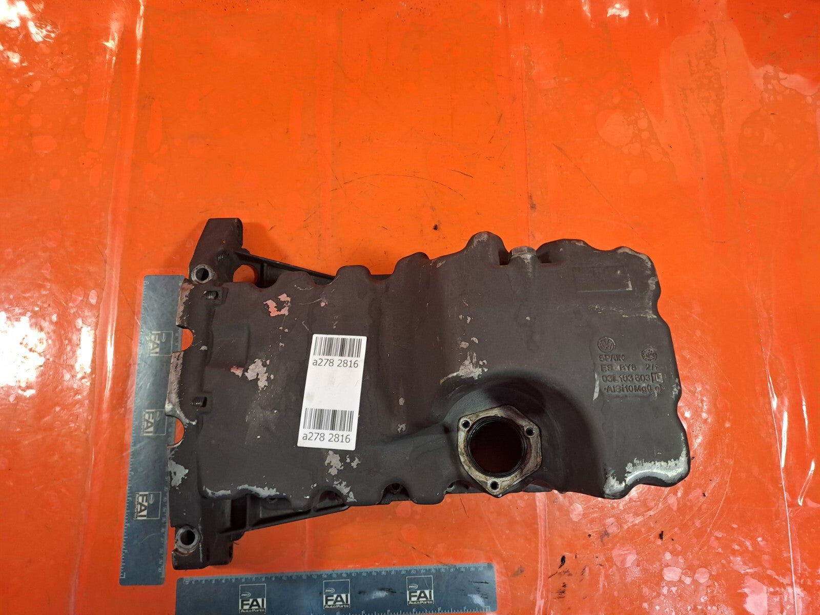 ✅VW CRAFTER CR35 2.0 DIESEL 2015 OIL SUMP 03L103603L Warranty A278 - Image 2