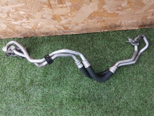 2006 BMW 7 SERIES E66 OIL Cooler Adapter Thermostat & Pipes Hoses 7520214 A208 - Image 1