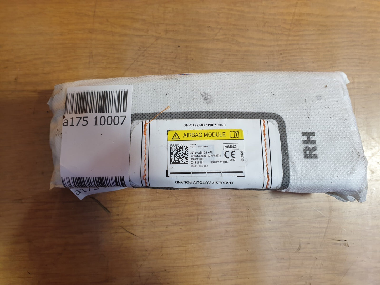 ✅2018 FORD FOCUS MK4 FRONT RIGHT SEAT ABAG JX7B-A611D10-AE + WARRANTY A175 - Image 1