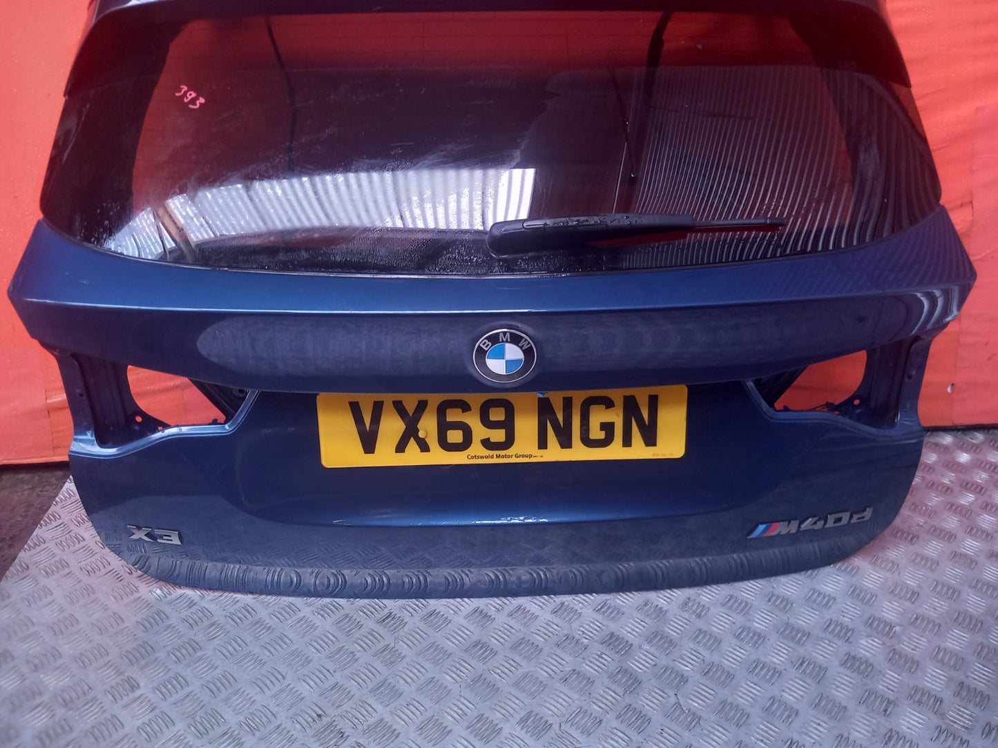 BMW X3 G01 M40D 3.0 Diesel 2019 Tailgate Boot Lid Blue Warranty A393 - Image 9