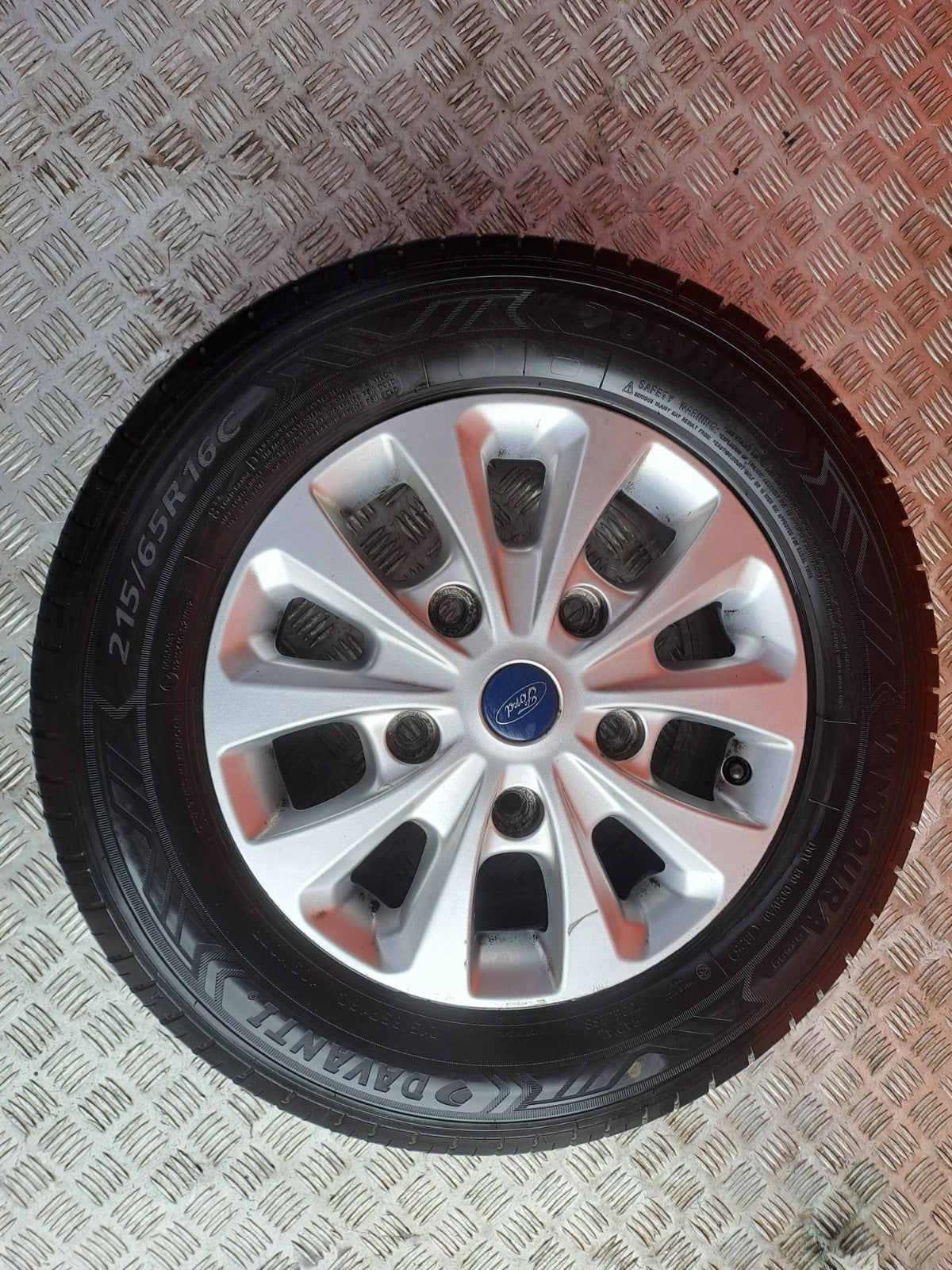✅2021 Ford Transit Custom Alloy Wheel with Tyre 215/65 R16 JK21-GA A370 - Image 1