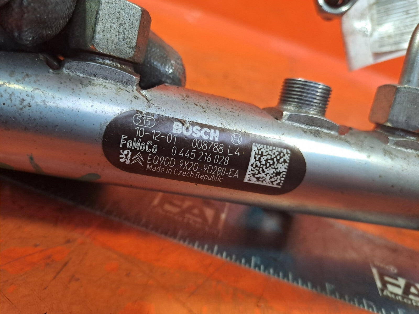 ✅2011 LAND ROVER DISCOVERY 4 L319 3.0D FUEL INJECTOR RAIL 9X2Q-9D280-EA A239 - Image 8