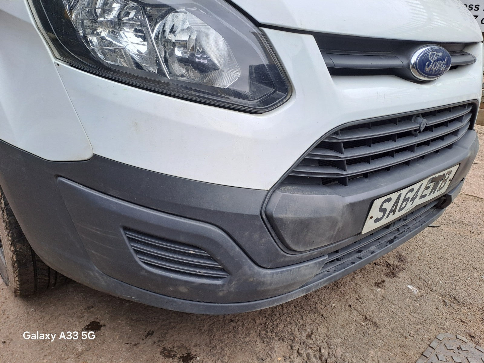 ✅2014 Ford Transit Custom Front Bumper Bare White + Warranty A384 - Image 2