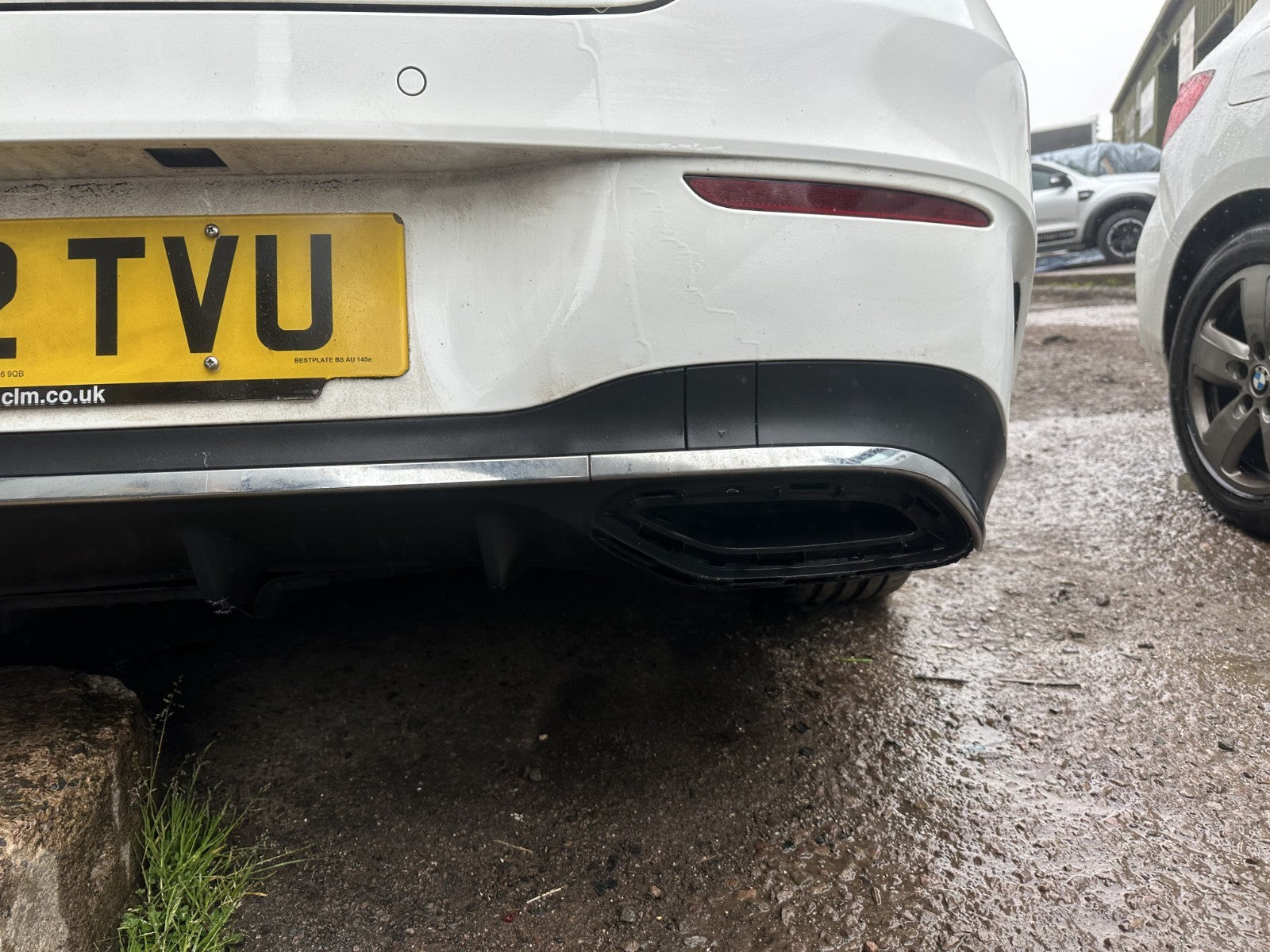 ✅2022 Mercedes CLA W118 AMG Line Rear Bumper White (149) W/O Lights A374 - Image 9