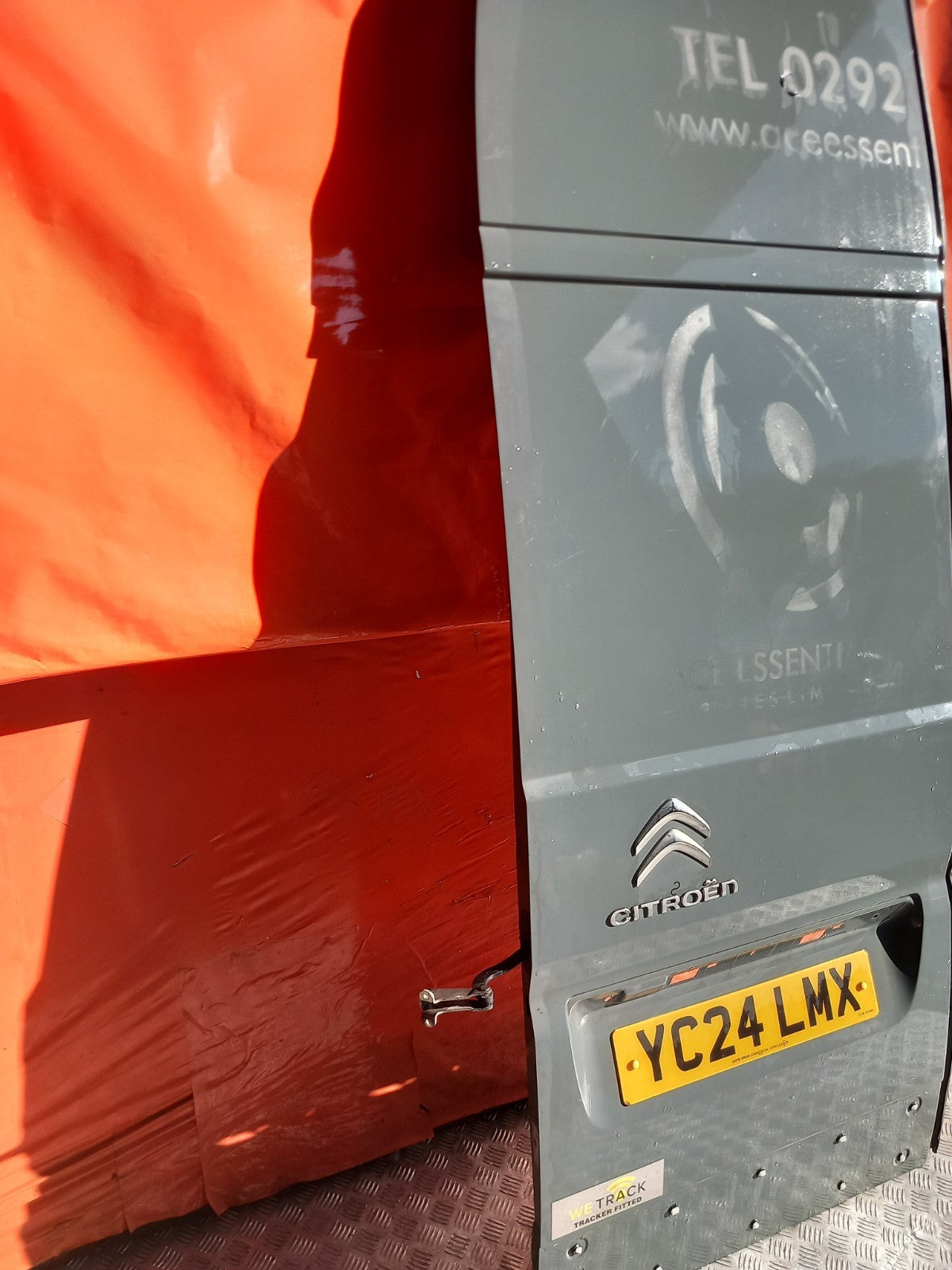 2024 Citroen Relay III Rear Van Door Left Side Grey Warranty A403 - Image 2