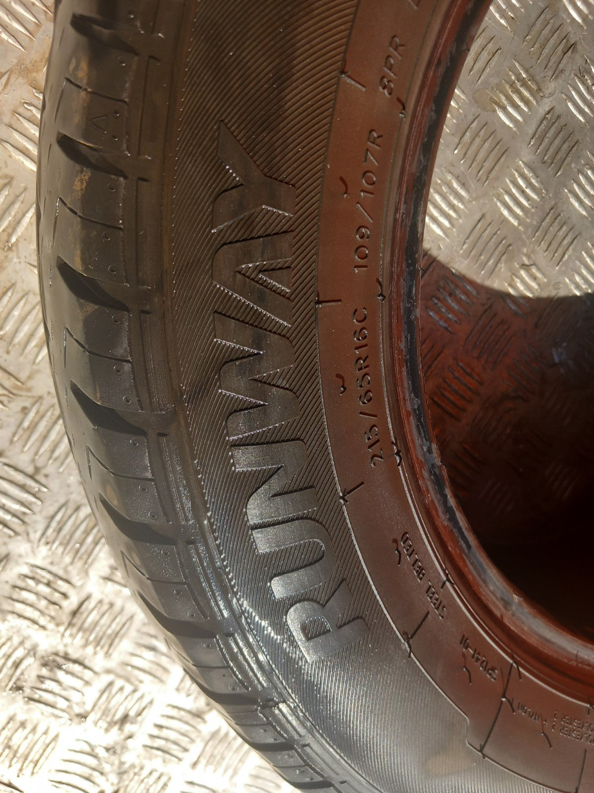 Runway Tyre 5.95 mm 215/65 R16 Warranty xAA - Image 4