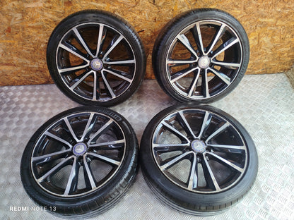 ✅2012 MERCEDES B CLASS W246 ALLOY WHEEL & TYRE SET 225/40 ZR18 A2464011602 A299 - Image 2