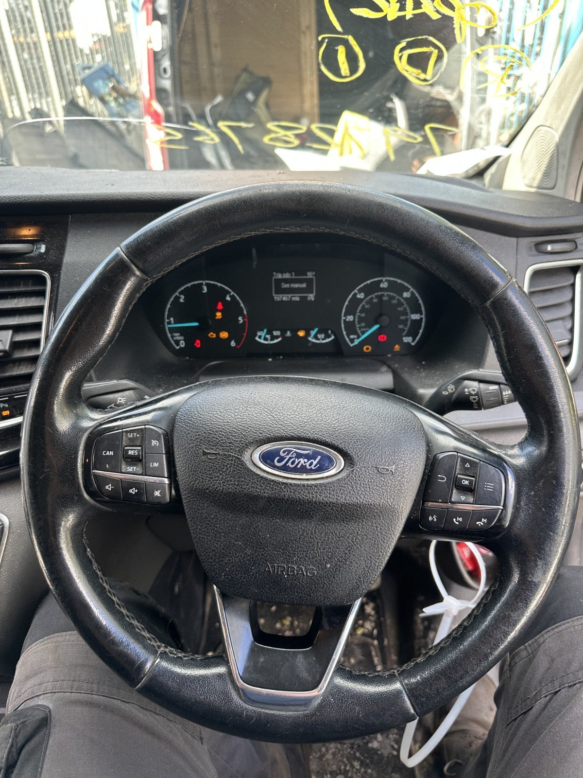✅2019 Ford Transit Custom Steering Wheel W/O Abag JK21-3600-GC + Warranty A376 - Image 1